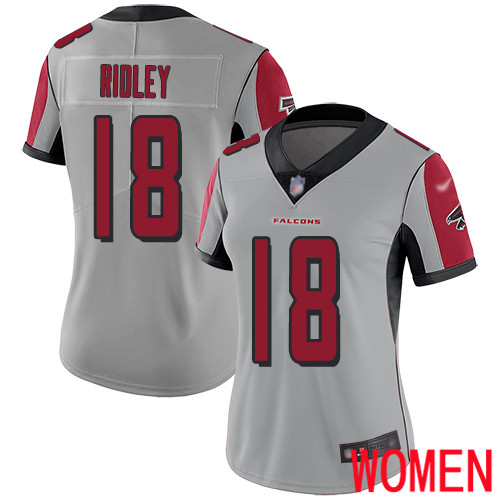 Atlanta Falcons Limited Silver Women Calvin Ridley Jersey NFL Football #18 Inverted Legend->atlanta falcons->NFL Jersey